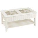 Cayman Cocktail Table White with Optional Inserts - Atlantic Fine Furniture Inc