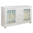 Aruba Cabinet with Optional Insert Panel - Atlantic Fine Furniture Inc