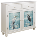 Aruba Cabinet with Optional Insert Panel - Atlantic Fine Furniture Inc