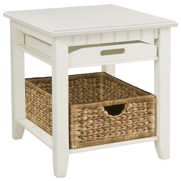 Santa Rosa End Table - White - Atlantic Fine Furniture Inc