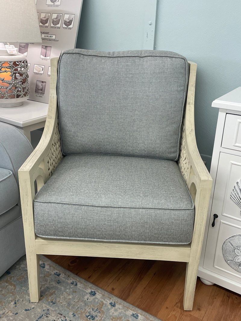 Custom Capris Dark Grey Occasional Chair