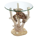 Turtle Sealife Natural End Table - Atlantic Fine Furniture Inc