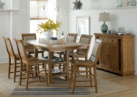 Willow Counter Dining Set Distressed Pine