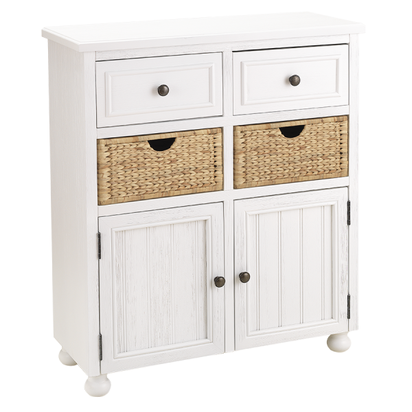 Hudson Island Cabinet - White - Atlantic Fine Furniture Inc
