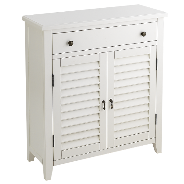Plantation Accent Cabinet - White - Atlantic Fine Furniture Inc