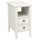 Sand Island Chairside Accent Table - White - Atlantic Fine Furniture Inc