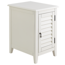 Plantation Chairside Cabinet - White - Atlantic Fine Furniture Inc