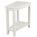 Plantation Chairside Corner Accent Table - White - Atlantic Fine Furniture Inc