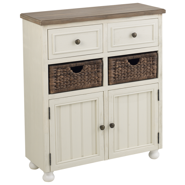Hudson Island Cabinet - Urban Grey Top - Atlantic Fine Furniture Inc