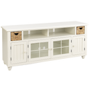 Andros Plasma Cabinet - White - Atlantic Fine Furniture Inc