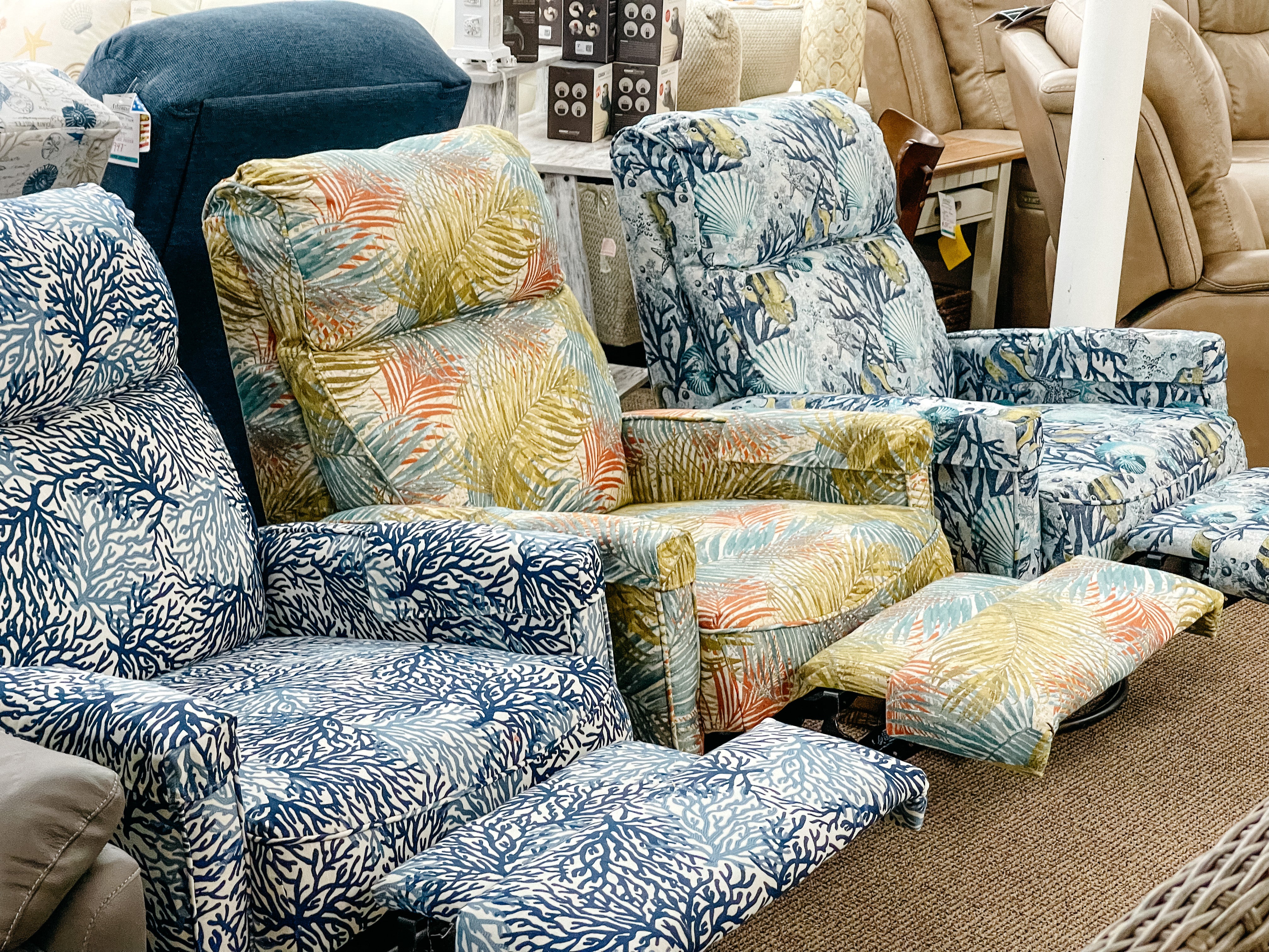 Custom Track-Arm Swivel Glider Recliner - Atlantic Fine Furniture Inc