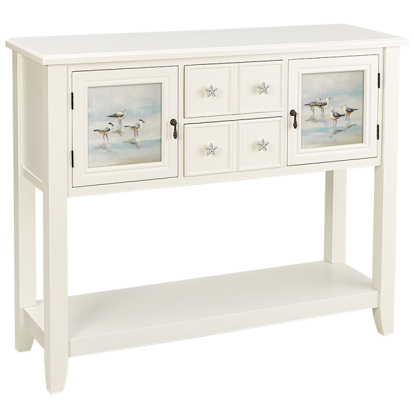 Key west Entry Table with Insert Panels - Atlantic Fine Furniture Inc