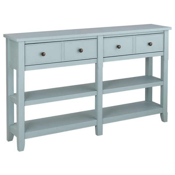 Marathon Console Table - Glacier Blue - Atlantic Fine Furniture Inc