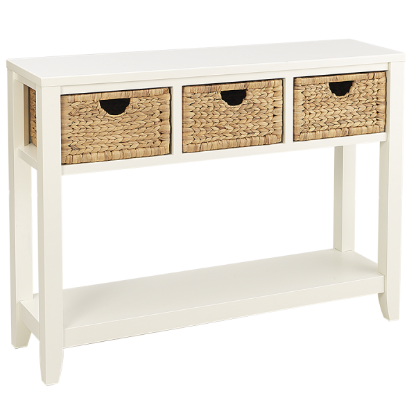 Plantation Entry Table - White - Atlantic Fine Furniture Inc