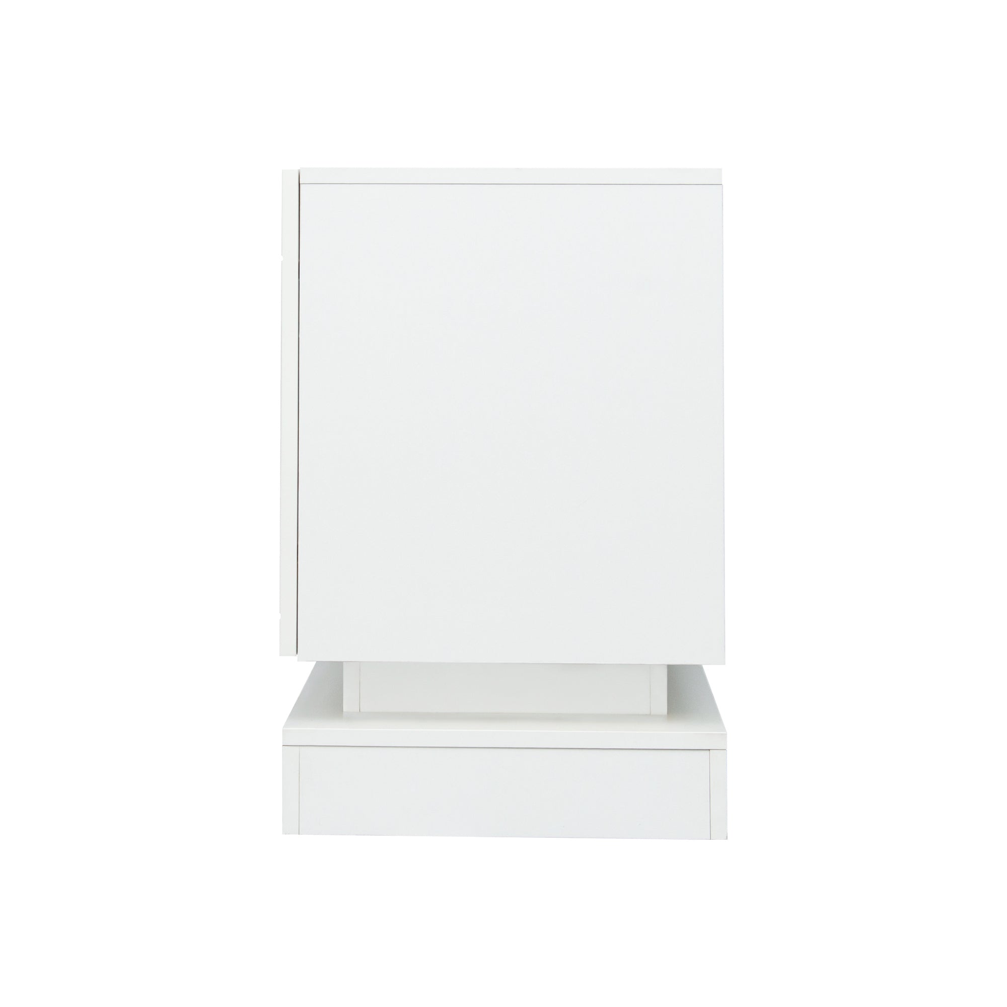 TV Cabinet Wholesale, White TV Stand with Lights, Modern LED TV Cabinet with Storage Drawers, Living Room Entertainment Center Media Console Table - Atlantic Fine Furniture Inc