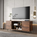 TV Stand Mid-Century Wood Modern Entertainment Center Adjustable Storage Cabinet TV Console for Living Room - Atlantic Fine Furniture Inc