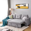 [VIDEO] 90" Reversible Pull out Sleeper L-Shaped Sectional Storage Sofa Bed,Corner sofa-bed with Storage Chaise Left/Right Handed - Atlantic Fine Furniture Inc