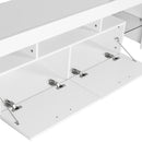 High Gloss UV Led Lights TV Stand,TV Cabinet.TV Bench.White Color. - Atlantic Fine Furniture Inc