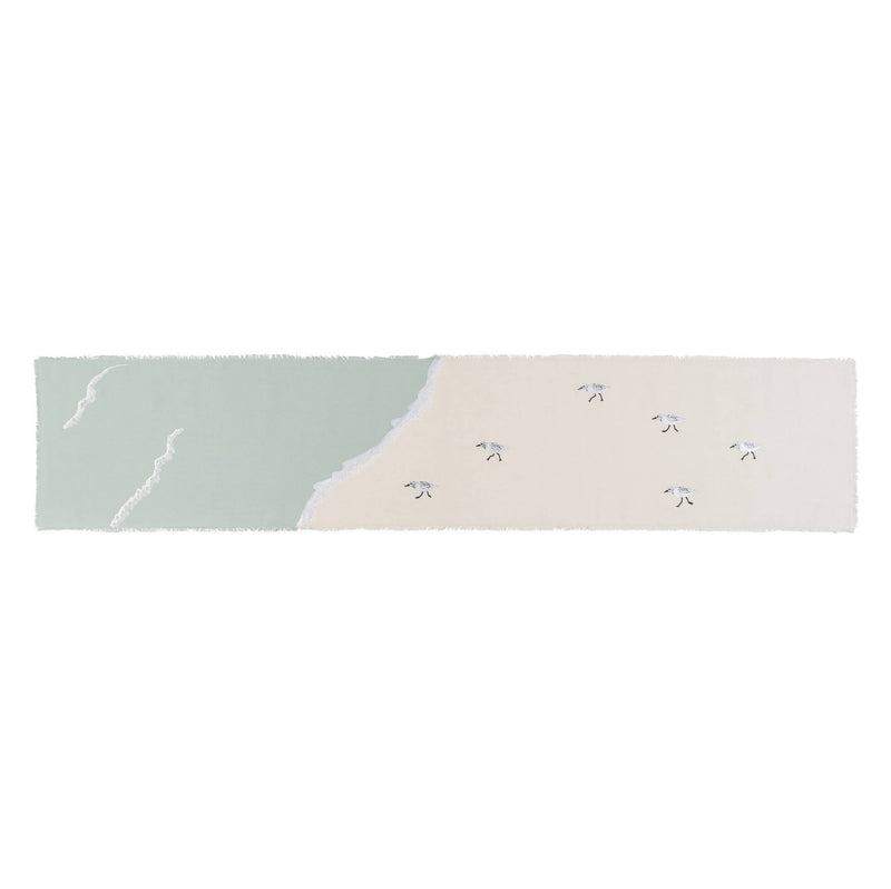 Embroidered Sandpipers Sprint Table Runner