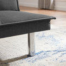 Grey Fabric Sofa Bed ， Convertible Folding Futon Sofa Bed Sleeper for Home Living Room . - Atlantic Fine Furniture Inc