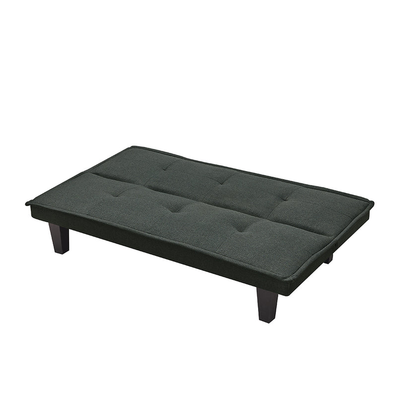Modern Fabric  Futon Sofa Bed , Convertible Folding Futon Sofa Bed Sleeper for Home Living Room .（Dark Grey ） - Atlantic Fine Furniture Inc