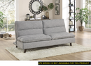 Casual Living Room 1pc Elegant Lounger Light Gray Textured Fabric Upholstered Sleeper Sofa Versatile Placement Furniture - Atlantic Fine Furniture Inc