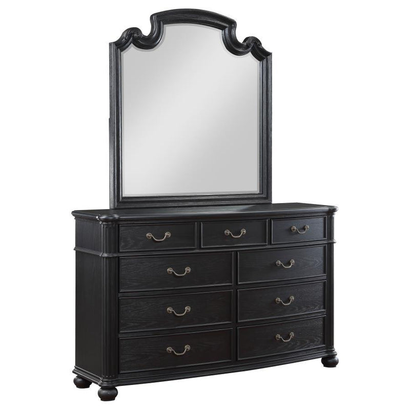 Dresser Mirror - Black - Wood