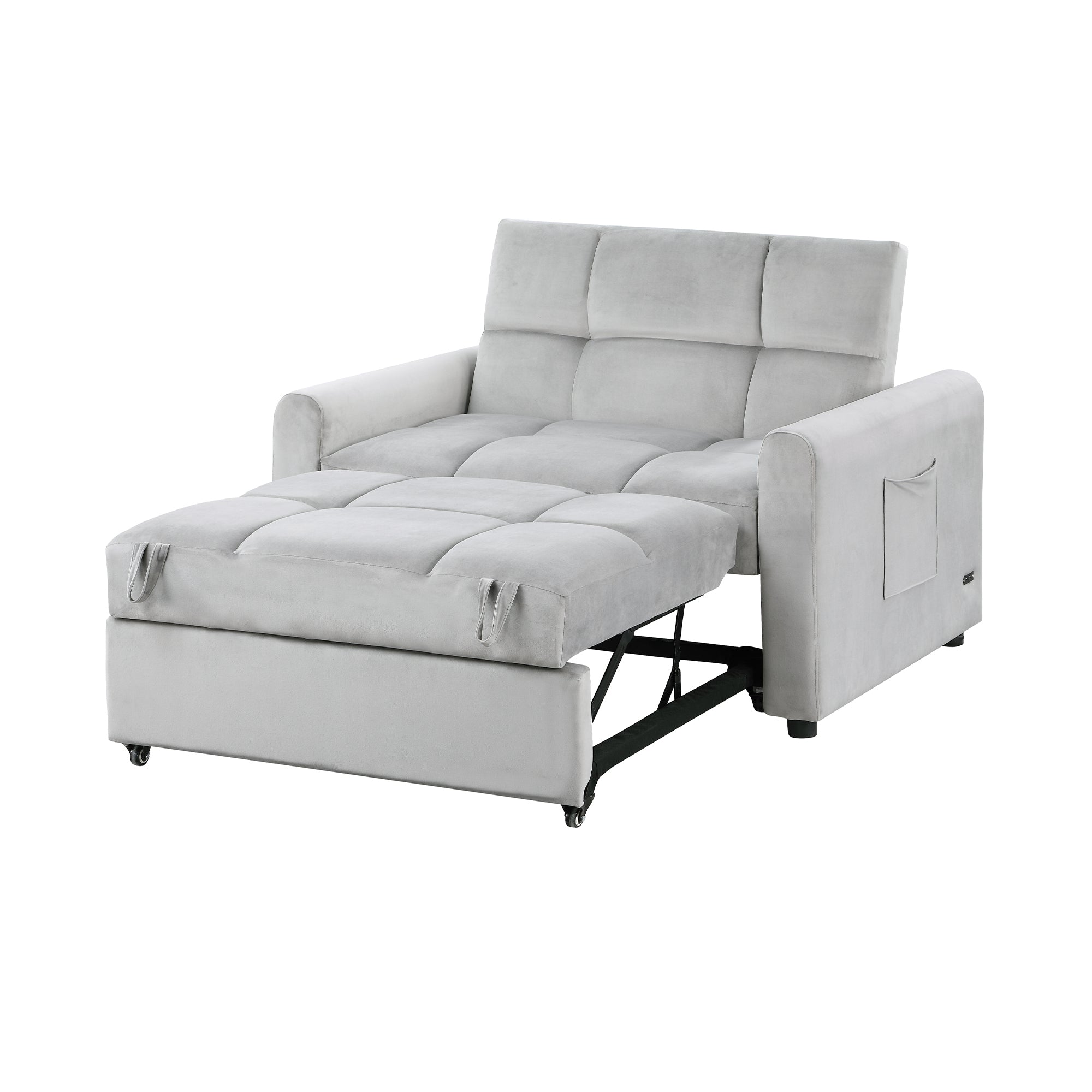 Orisfur. 50" Convertible Sleeper Bed, Adjustable Oversized Armchair  with Dual USB Ports for Small Space - Atlantic Fine Furniture Inc