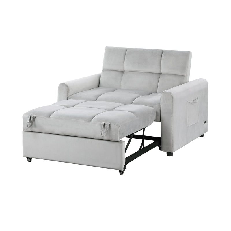 Orisfur. 50" Convertible Sleeper Bed, Adjustable Oversized Armchair  with Dual USB Ports for Small Space
