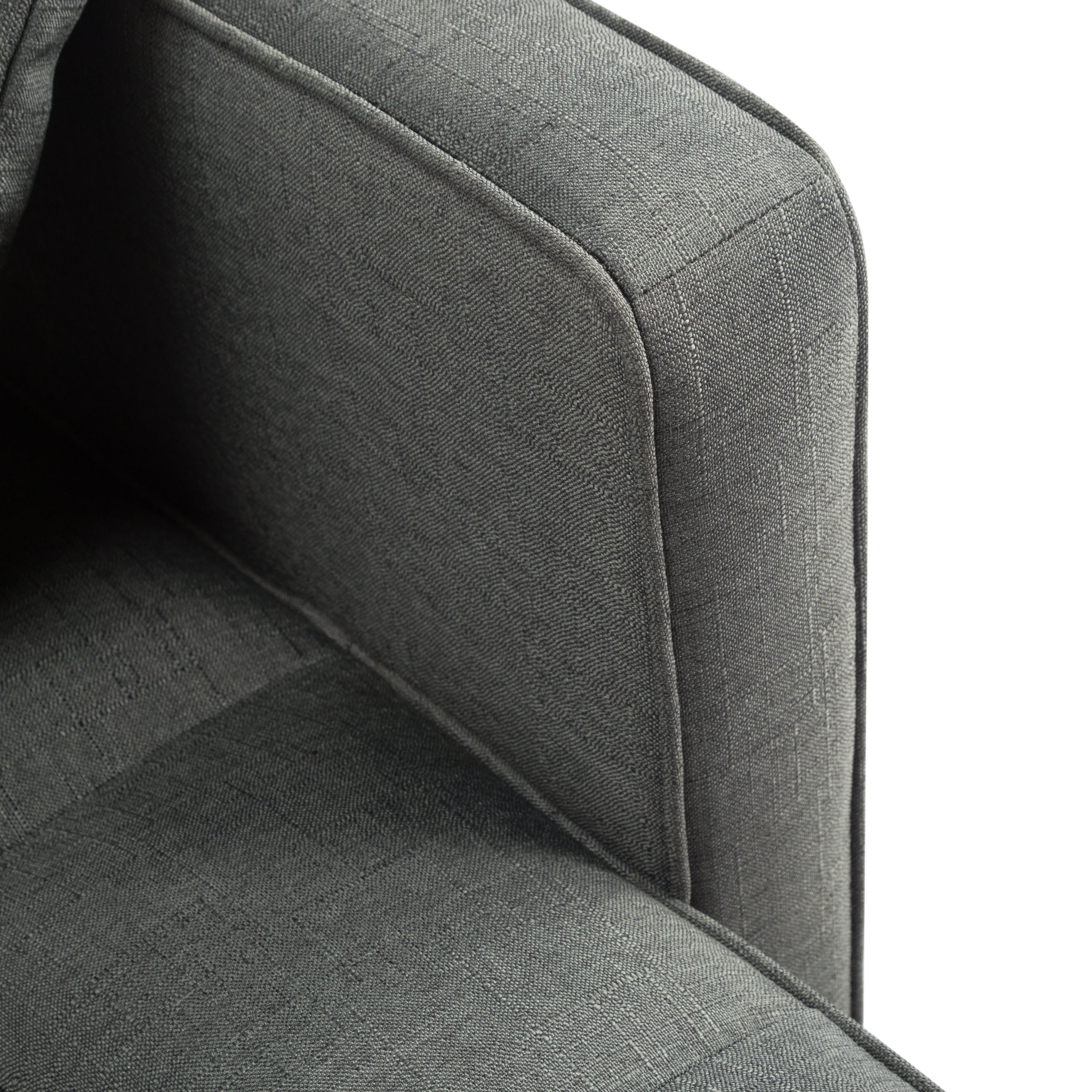 FUTON SLEEPER SOFA WITH 2 PILLOWS Dark gray FABRIC（same as W223S01338、W223S00991。Size difference, See Details in page.） - Atlantic Fine Furniture Inc