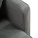 FUTON SLEEPER SOFA WITH 2 PILLOWS Dark gray FABRIC（same as W223S01338、W223S00991。Size difference, See Details in page.） - Atlantic Fine Furniture Inc