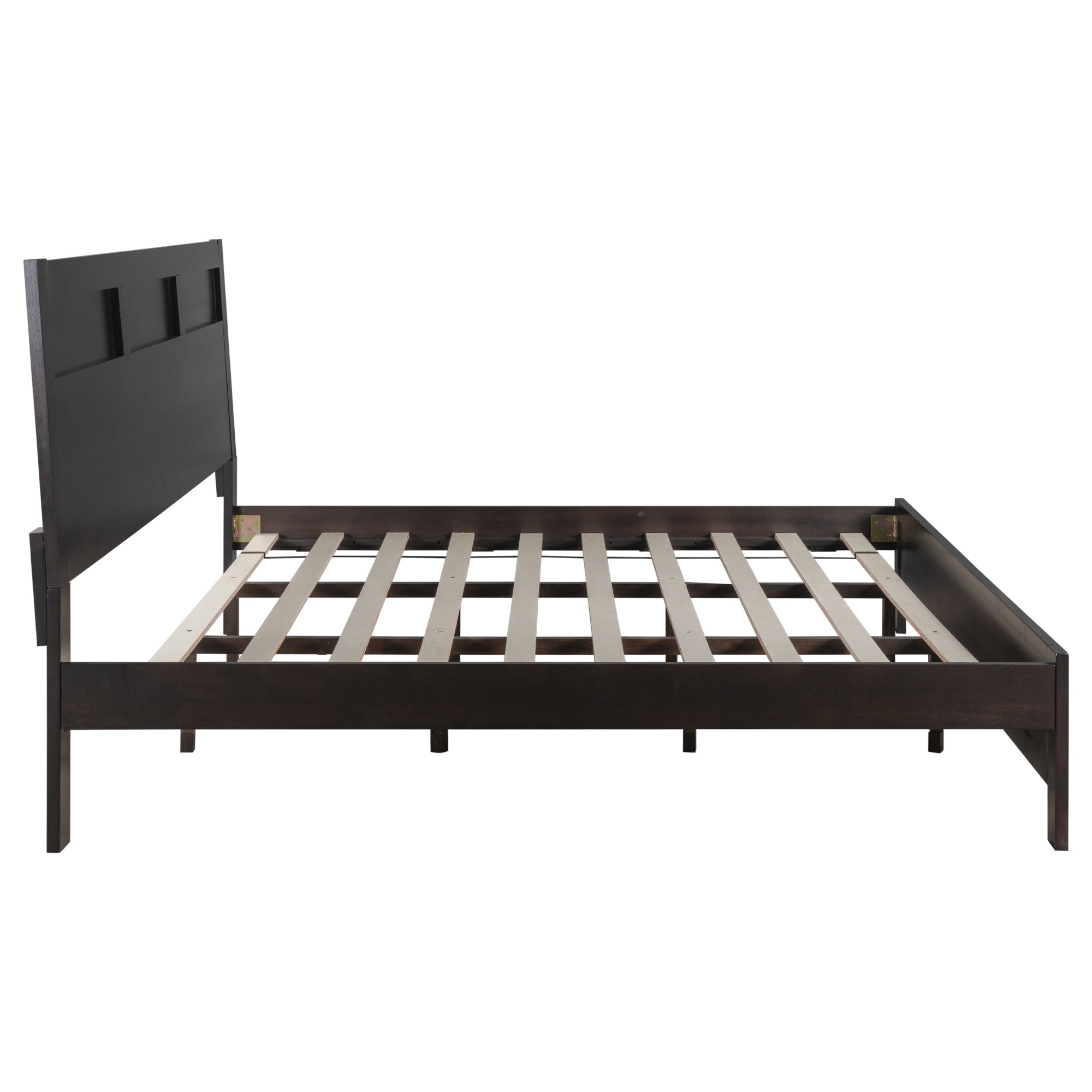 Classic Rich Brown 3 Pieces King Bedroom Set (King Bed + Nightstand+ Dresser) - Atlantic Fine Furniture Inc