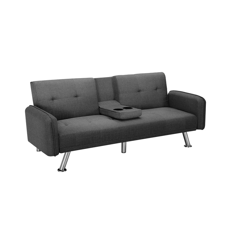 SLEEPER SOFA DARK GREY COLOR (Replace W22307248。Size difference, See Details in page.)
