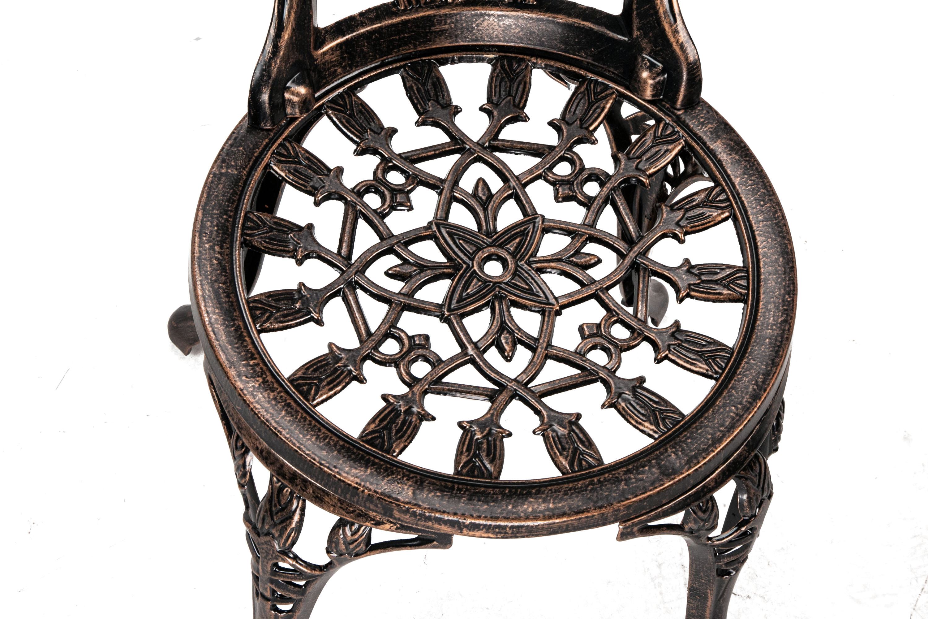 CAST ALUMINUM BISTRO TULIP SET - Atlantic Fine Furniture Inc