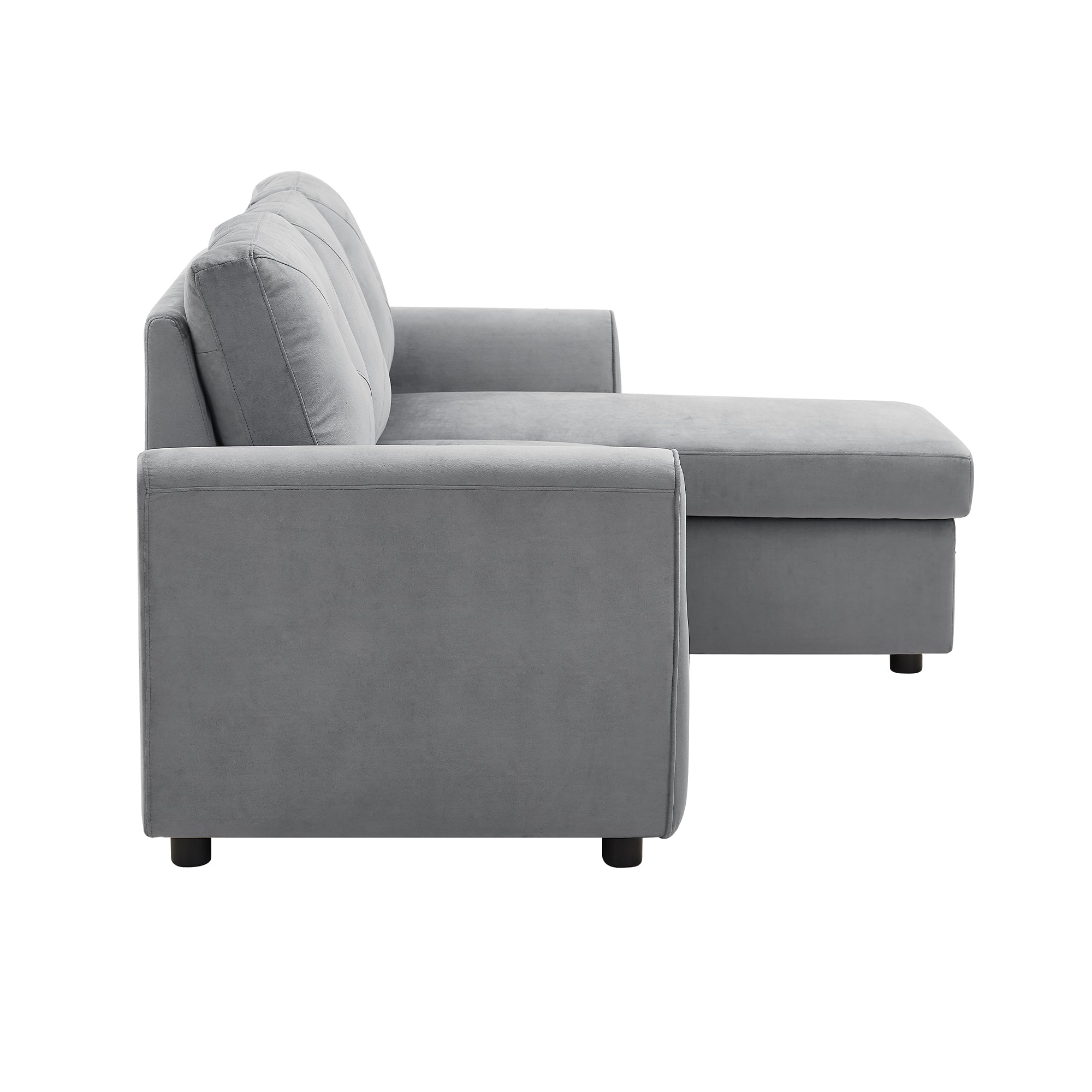 Orisfur. 83" Pull Out Sleeper Sofa Reversible L-Shape 3 Seat Sectional Couch with Storage for Living Room Furniture Set - Atlantic Fine Furniture Inc