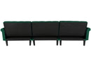 Convertible Sofa bed sleeper Green velvet  (same as W223S01594。Size difference, See Details in page.) - Atlantic Fine Furniture Inc