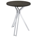 Edgerton - Round Pub Height Bistro Bar Table - Dark Oak - Atlantic Fine Furniture Inc