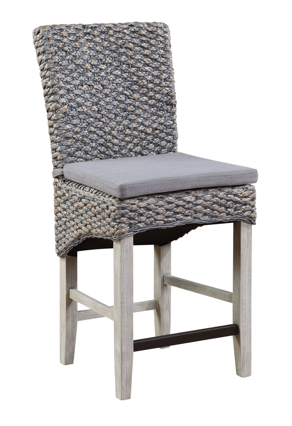 Quincy - Counter Height Dining Barstools (Set of 2) - Heron Gray Sea Grass