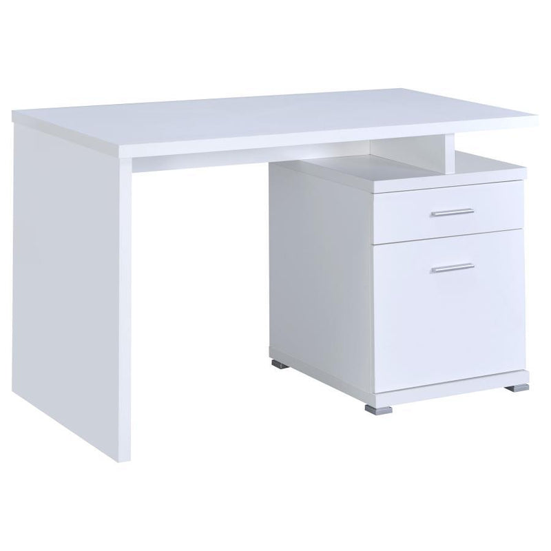 Irving - 2-drawer Office Desk with Cabinet
