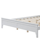 Modern White Solid Wood Queen Platform Bed - Atlantic Fine Furniture Inc