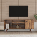 TV Stand Use in Living Room Furniture with 1 storage and 2 shelves Cabinet, high quality particle board,fir wood - Atlantic Fine Furniture Inc