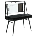 Jessie - Writing Desk With Whiteboard And USB - Black - Atlantic Fine Furniture Inc