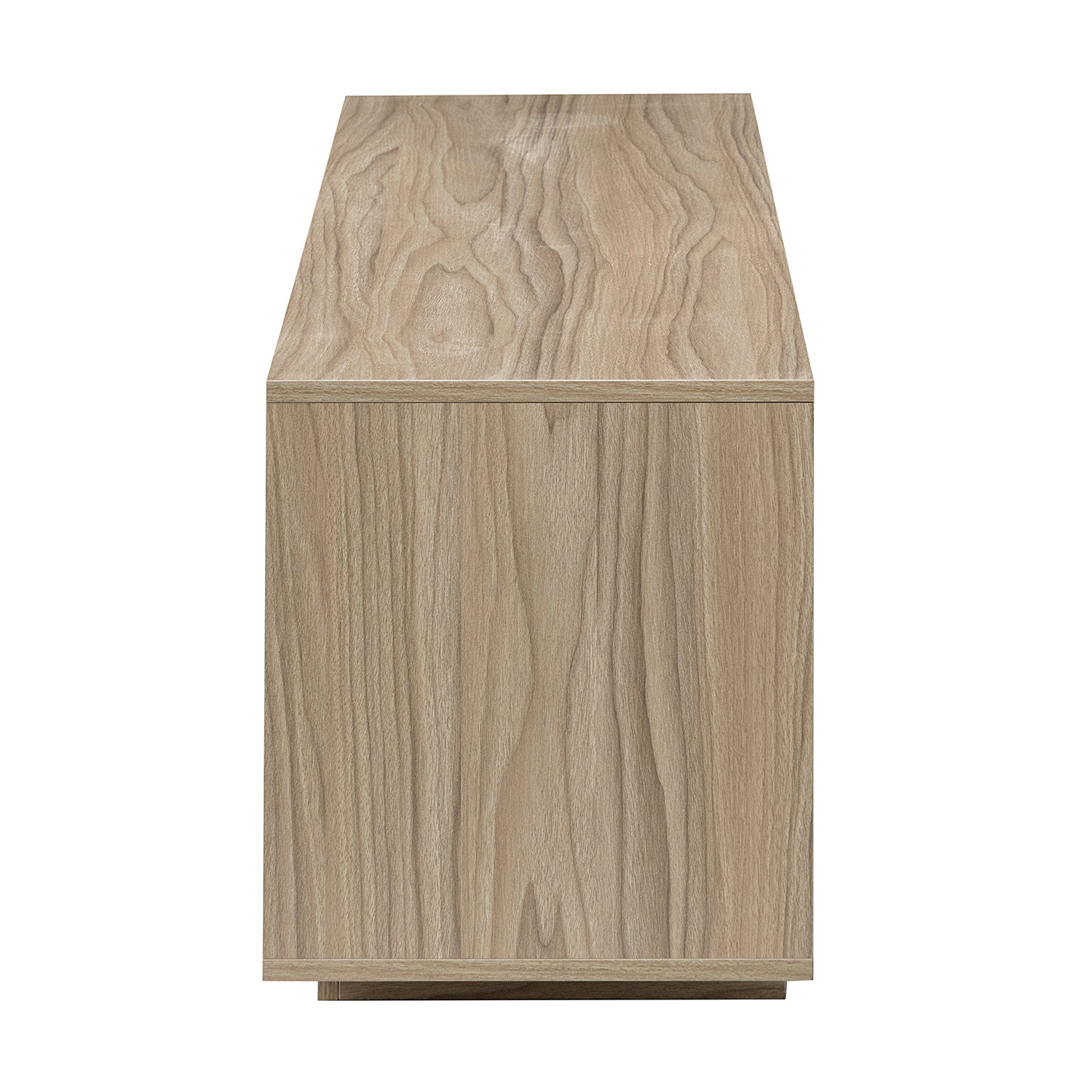 Hesperia TV Stand  with Storage and Two Slatted Sliding Doors for TVs up to 65" - Atlantic Fine Furniture Inc