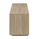 Hesperia TV Stand  with Storage and Two Slatted Sliding Doors for TVs up to 65" - Atlantic Fine Furniture Inc