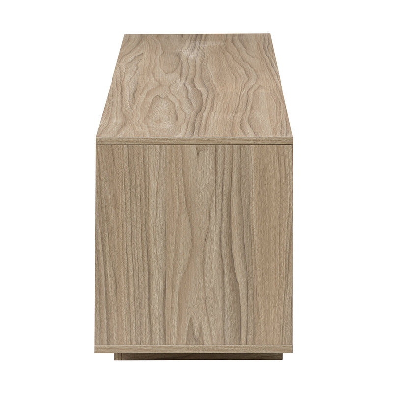 Hesperia TV Stand  with Storage and Two Slatted Sliding Doors for TVs up to 65"