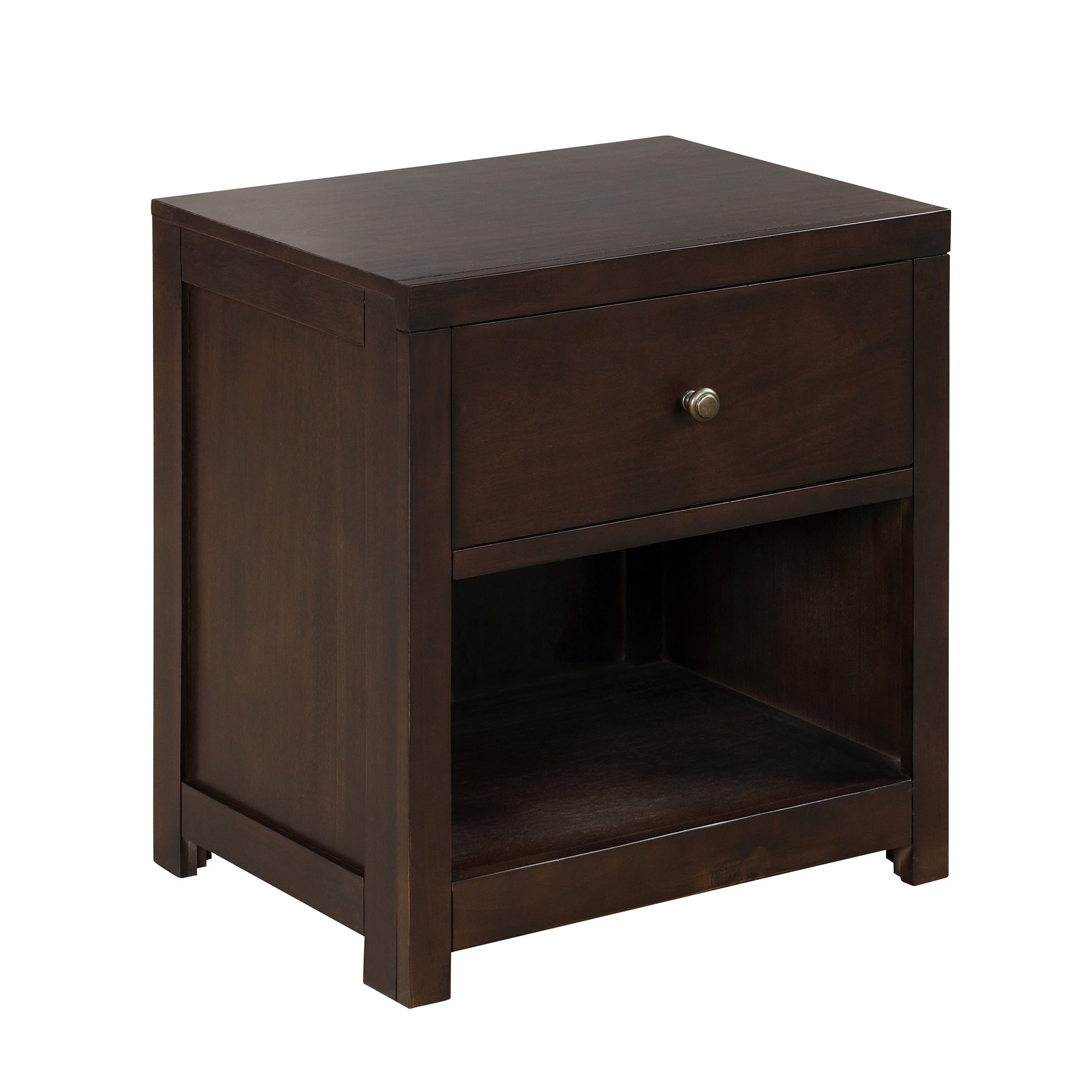 Classic Rich Brown 3 Pieces Queen Bedroom Set (Queen Bed + Nightstand+ Dresser) - Atlantic Fine Furniture Inc