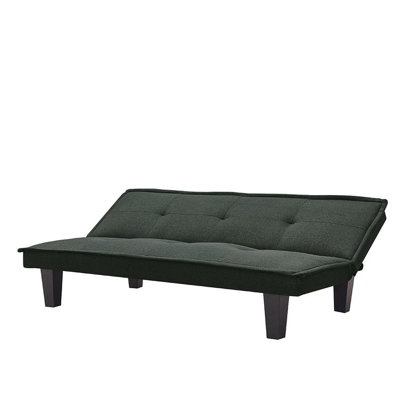 Modern Fabric  Futon Sofa Bed , Convertible Folding Futon Sofa Bed Sleeper for Home Living Room .（Dark Grey ） - Atlantic Fine Furniture Inc