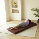 Triple Fold Down Sofa Bed, Adjustable Floor Couch Sofa with One Pillow, 5 Reclining Position, Convertible Upholstered Guest Sleeper，Adjustable Foldable Modern Leisure Sofa Bed Video Gaming Sofa - Atlantic Fine Furniture Inc