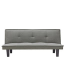 Modern Fabric Futon Sofa Bed , Convertible Folding Futon Sofa Bed Sleeper for Home Living Room .（Light Grey ） - Atlantic Fine Furniture Inc