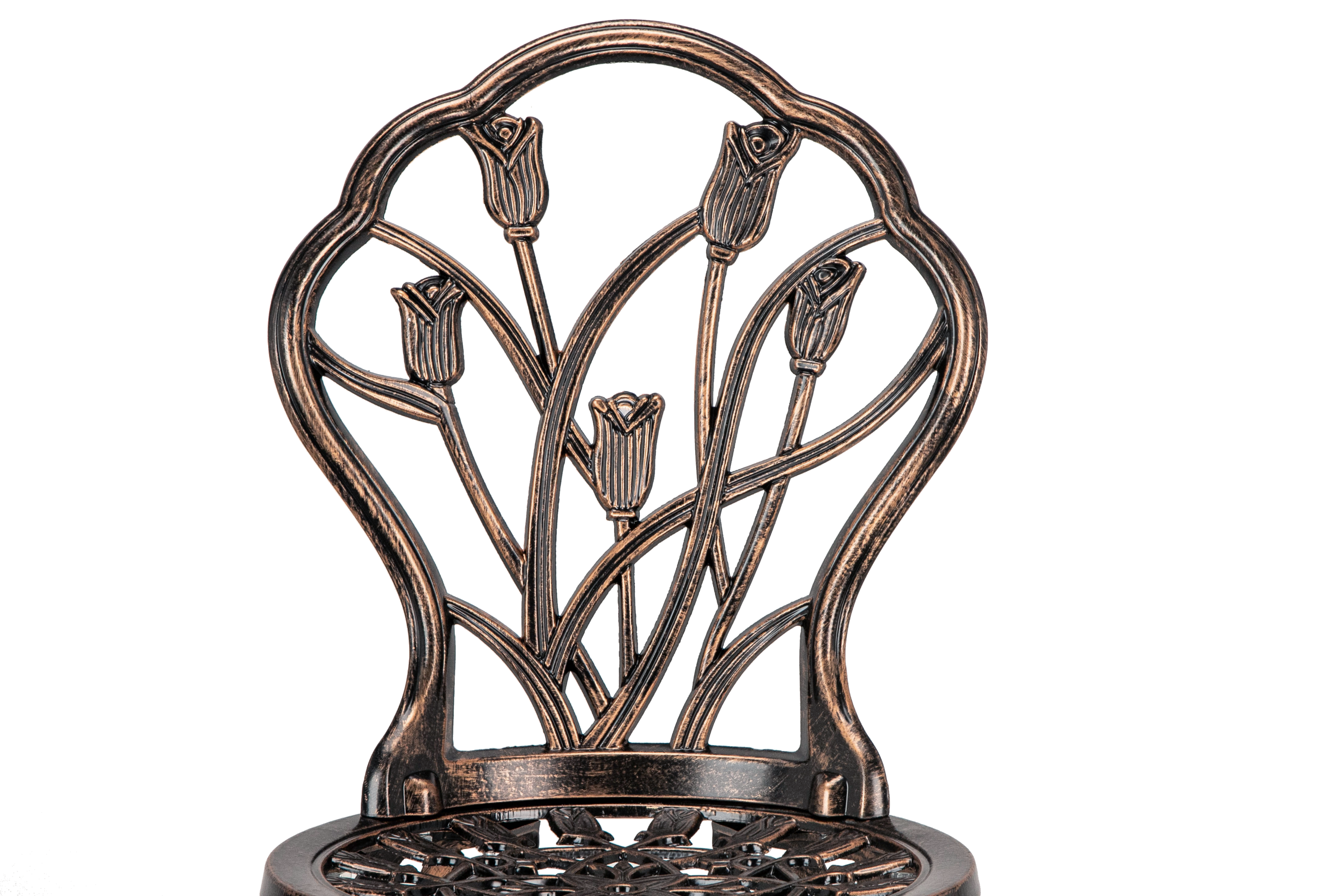 CAST ALUMINUM BISTRO TULIP SET - Atlantic Fine Furniture Inc